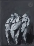 Les Trois Grâces by Maurice Rocher, Gouache, sold Jul 2025