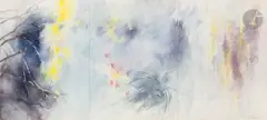 Végétation by Fred-André Holzer, 1972, Aquarelle - Triptyque assemblé, sold Jul 2025