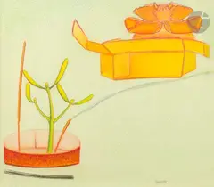 Le Gui by Barbâtre, 1996, Pastel, sold Jul 2025