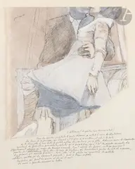 Le Délassement du peintre (avec héroïne enlevée) by Jean Le Gac, 1985, Technique mixte et collage sur papier, sold Jul 2025
