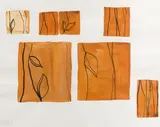 Composition aux feuilles by Éléonore de la Taste, Encre et aquarelle, sold Jul 2025