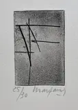 Sans titre. 1976 by André Marfaing, Eau-forte et aquatinte, sold Apr 2024