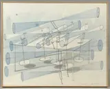 Souffle, 13.4.08 by Bernard Moninot, Crayon et aquarelle sur papier, sold Apr 2024