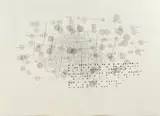 Chambre d'écho, 2016-2017 by Bernard Moninot, Aquarelle, encre, acrylique, lavis sur papier et collages de fils et mica, sold Apr 2024
