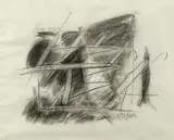 Sans titre, mai 1985 by Christian Bonnefoi, Crayon et fusain sur papier, sold Apr 2024