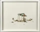 Sunset Steady version by Claire Trotignon, 2020, Aquarelle et collage, sold Apr 2024