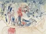 Planche tirée de l'album Les Oh ! Tomobiles. 1972 by Roberto Matta, Eau-forte, aquatinte et roulette, sold Apr 2024