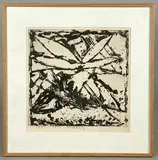 Feuillage by Jean-Pierre Pincemin, 1988, Aquatinte au sucre sur cuivre, rehaussée, sold Apr 2024