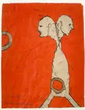 Sans titre, Dez. 1993 by Max Neumann, Gouache sur papier, sold Apr 2024
