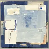 Dia, Août 1996 by François Jeune, Aquarelle et collage marouflé sur toile, sold Apr 2024