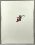 Naos by François Jeune, 1984, Aquarelle, lamelle d'acrylique séchée et crayon de couleurs, sold Apr 2024