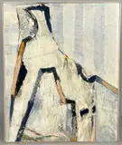 Chen, décembre 1987 by François Jeune, Acrylique et collages sur toile, sold Apr 2024