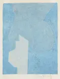 Composition bleue. (Pl. pour l'album 10 lithographies, Saint-Gall, Im Erker éd., 1966) by Serge Poliakoff, Lithographie, sold Apr 2024