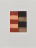 Mirror Smoke. 1998 by Sean Scully, Eau-forte et aquatinte, sold Apr 2024