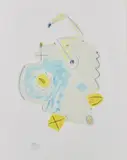 Ma sœur l'eau by Christian Bonnefoi, 1995, Collage et aquarelle sur papier, sold Apr 2024