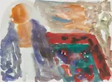 Standomi 89 by Günther Förg, 2000, Aquarelle sur papier, sold Apr 2024
