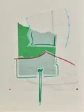 Hommes illustres " Kasimir " 2 by Christian Bonnefoi, 1994, Collage sur papier, sold Apr 2024