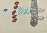 Sans titre by Daniel Pommereulle, 1984, Pastel et fusain sur papier, sold Apr 2024