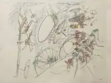 Mécanisme surréaliste by Roberto Matta, Lithographie, sold Apr 2024