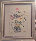 Nature morte aux fleurs by Sarah Voscoboinic, Toile, sold Apr 2024
