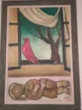 L'Enfant et l'oiseau by Léo Roth, Toile, sold Apr 2024