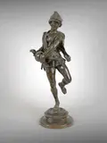 Joueur de vielle by Marcel Debut, Bronze patiné, sold Apr 2024