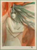 Nu féminin les bras croisés by Jean Baptiste Valadie, Lithographie, sold Feb 2024