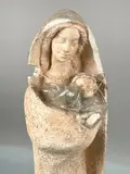 Vierge à l'Enfant by Gabrielle Maurion-Vidal, Plâtre patiné (Accidents et manques, sold Jan 2024