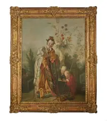 Le mérite de tout pays by François Boucher, Toile (Restaurations anciennes, sold Dec 2023