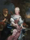 Portrait d'Anne Neyret de la Ravoye, née Varice de Vallières, d'après Hyacinthe Rigaud by Louis Antoine de Sixte, Toile, sold Oct 2022
