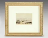 Mouvement de troupe by Théodore Jung, 1847, Aquarelle gouachée signée en bas à gauche et datée, sold Oct 2022