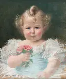 Portrait de François Vernes enfant by Charles Léandre, 1898, Pastel, sold Jun 2022