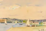 Régates à Meulan by Jean Helleu, Aquarelle, sold Jun 2022