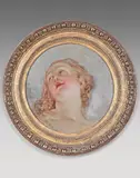 Étude de tête de jeune femme by Jean-Simon Berthélemy, Panneau, sold Jun 2022