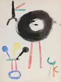 Sans titre, 1949 (recto) by Joan Miró, 1949, Aquarelle et encre, sold Jun 2022