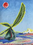 Mirage by Jean Lurçat, Gouache signée en bas à droite, sold Oct 2022