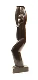 Femme à la cruche by Béla Vörös, Bronze à patine brune, sold Jun 2022