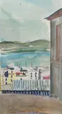 Ruelle devant la mer (Corse) by Jean Launois, Aquarelle, sold May 2022