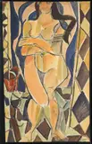 Nu debout by Louis Latapie, Aquarelle gouachée sur papier marouflé sur toile signée en bas à droite, sold May 2022
