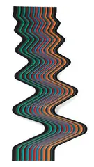 ZIG ZAG by Jean-Paul Carbonnel, Panneau de bois creusé, sold May 2022