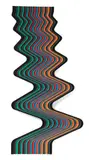 ZIG ZAG by Jean-Paul Carbonnel, Panneau de bois creusé, sold May 2022