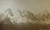 Les Aiguilles de Charmoz, du Grépon, de Blaitière et du Midi by Victor Muzet, Tirage photographique, fin XIXe siècle, sold Apr 2022