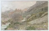 Saint-Julien - Buis Les Baronnies by Henri Rivière, Aquarelle, sold Apr 2022