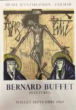 Exposition COLMAR by Bernard Buffet, 1969, Affiche lithographique en couleur; Ch SORLIER lit, sold Apr 2022