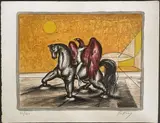 Monture fantastique by Franz Priking, Lithographie en couleur, sold Apr 2022