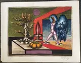 Arbre, potiron et femme oiseau by Franz Priking, Lithographie en couleur, sold Apr 2022