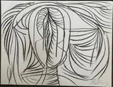 Compostion en noir by Franz Priking, Lithographie signée au crayon en bas à droite, sold Apr 2022