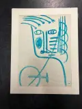 Buste de femme by David Lan-Bar, 1949, Aquarelle signée et datée en bas à droite, sold Apr 2022
