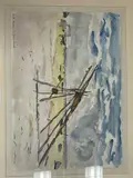 St Jean de Monts by André Fraye, Aquarelle signée et située en bas à gauche, sold Feb 2022