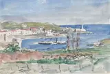 Port Vendres by André Fraye, Aquarelle signée en bas à gauche et située, sold Feb 2022